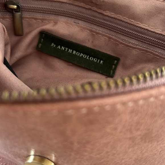 Anthropologie Emma Rose Pink Convertible Crossbody Bag - Picture 4 of 5